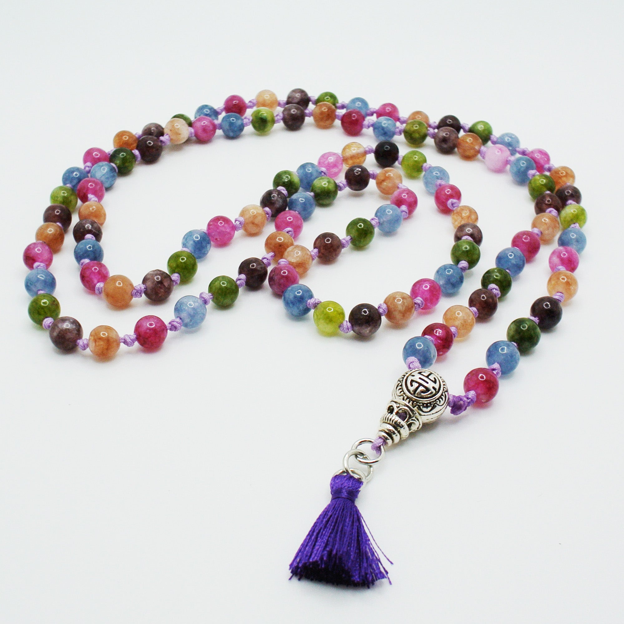 Tourmaline Jade Mala Necklace