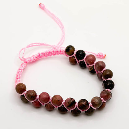 Rhodonite Zigzag Bracelets