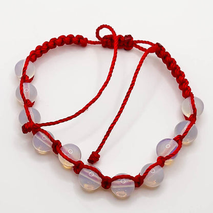 Red Opalite Macrame Bracelet