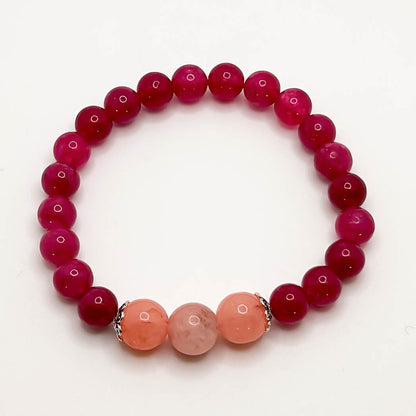 Raspberry Pink Opal Bracelet