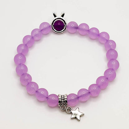 Purple Bunny Chalcedony Bracelets