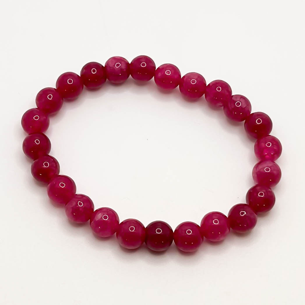 Raspberry Chalcedony Bracelets