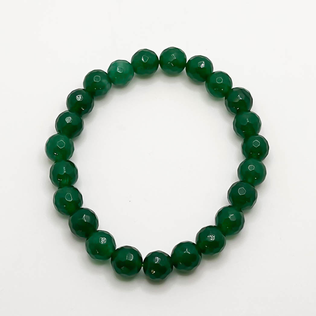 Green Faceted Jade Bracelets