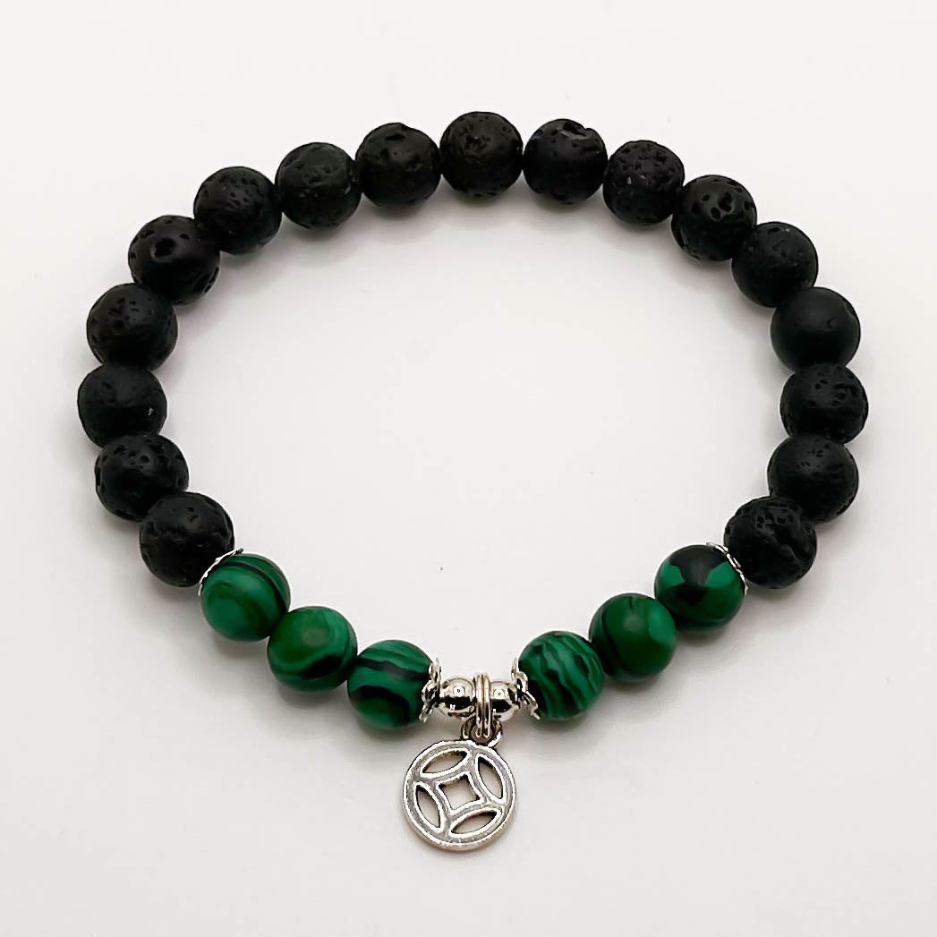 Lava / Malachite Bracelets