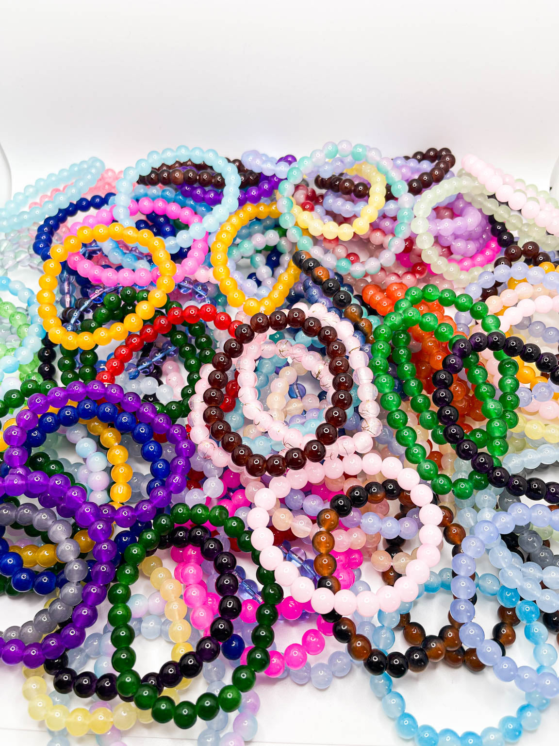 Variety of Glass Beads Bracelets